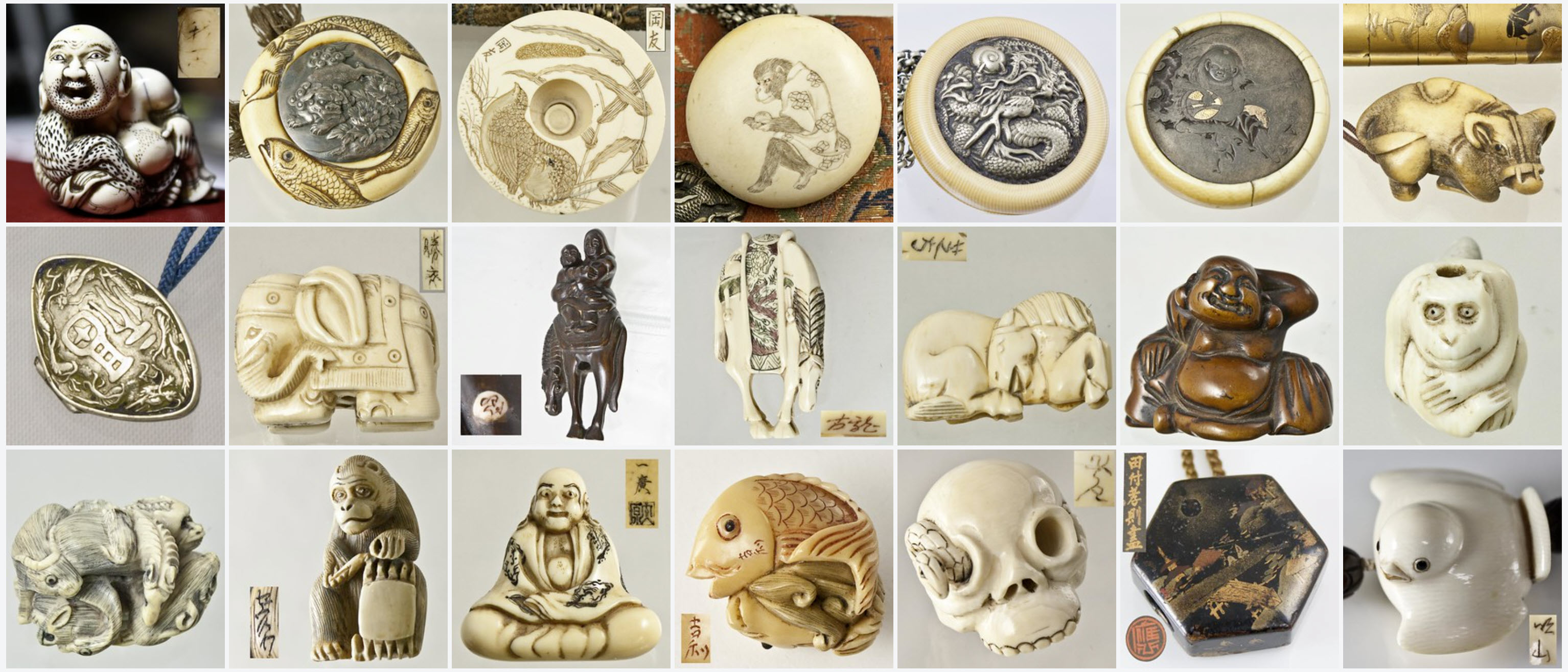 assorted Netsuke