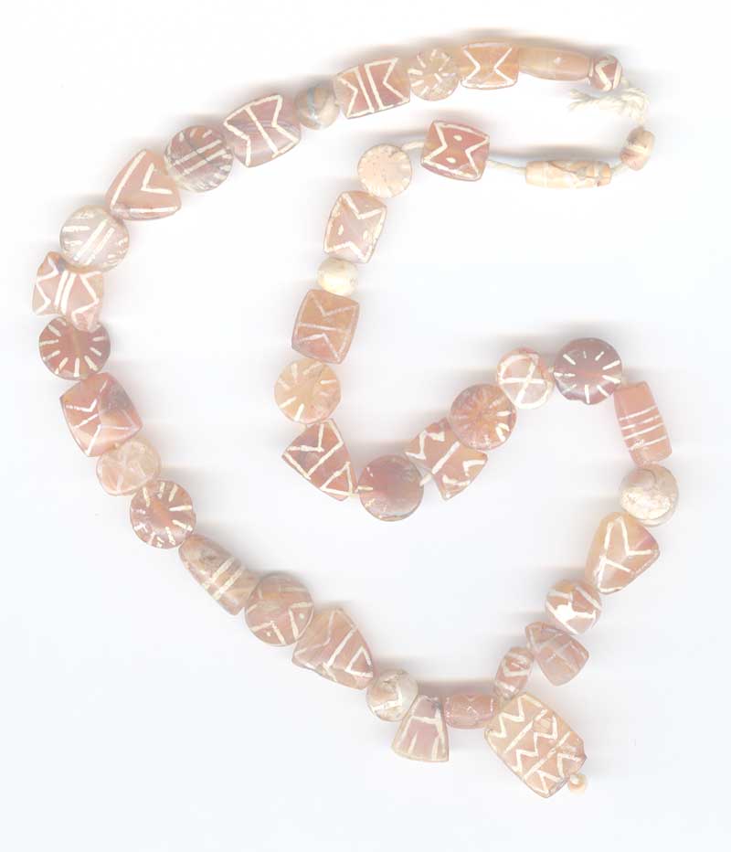Etched Carnelian Beads