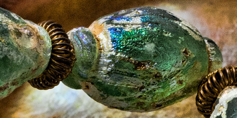 Roman glass beads