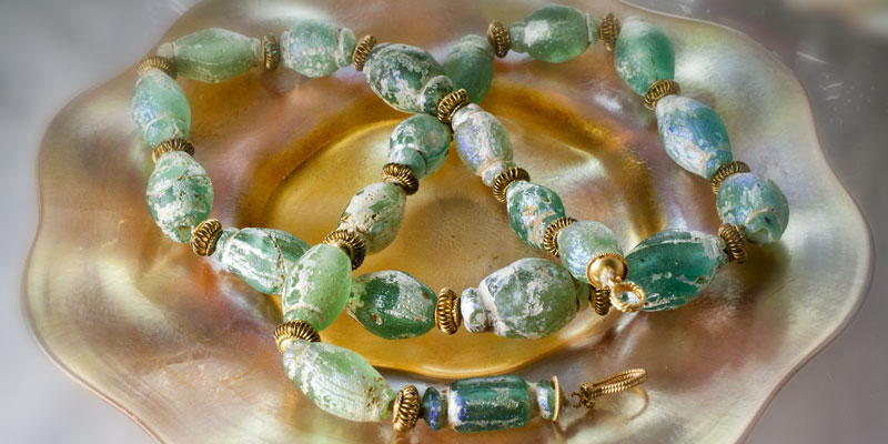 Roman glass beads
